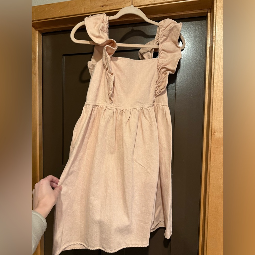 NWT Gilli Pink Cotton Jean babydoll Mini Dress